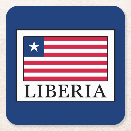 Liberia Kartonnen Onderzetters (Voorkant)