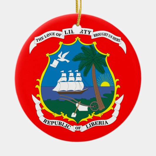 LIBERIA*- keramische kerstversieringen Keramisch Ornament (Voorkant)