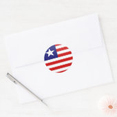 Liberia kwaliteit Vlag Cirkel Ronde Sticker (Envelop)