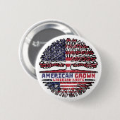 Liberia Liberia US American USA Verenigde Staten V Ronde Button 5,7 Cm (Voorkant /achterkant)