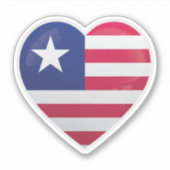 Liberia Liefdesicoon Sticker (Voorkant)