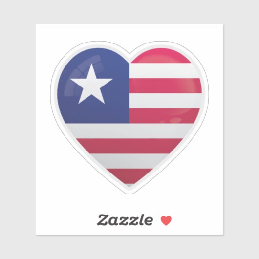 Liberia Liefdesicoon Sticker (Vel)