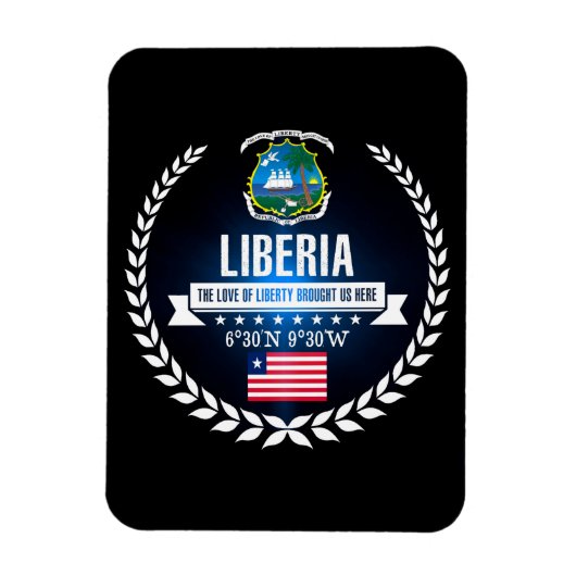 Liberia Magneet (Verticaal)