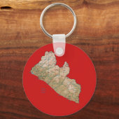 Liberia Map Sleutelhanger (Voorkant)