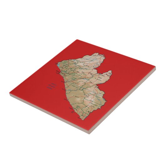 Liberia Map Tile Tegeltje (Zijkant)