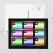 Liberia Multihue Flags Briefkaart (Voorkant / Achterkant)