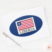 Liberia Ovale Sticker (Envelop)