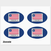 Liberia Ovale Sticker (Vel)