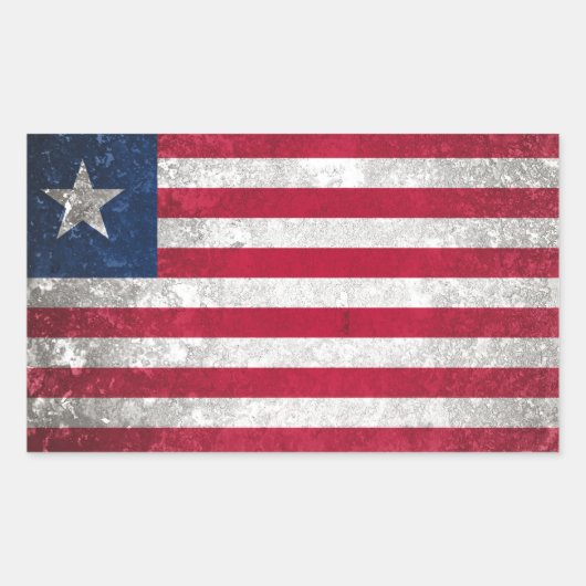 Liberia Rechthoekige Sticker (Voorkant)