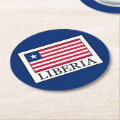 Liberia Ronde Kartonnen Onderzetter (Gebogen)