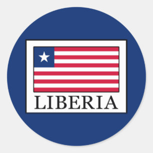 Liberia Ronde Sticker