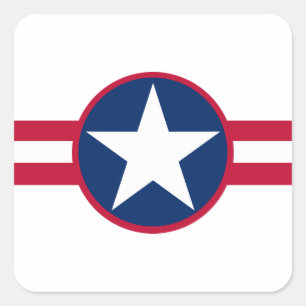 Liberia rondelland vlag symbool leger militair vierkante sticker