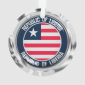 Liberia Round Emblem Ornament (achterkant)