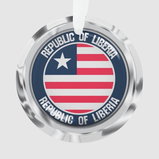Liberia Round Emblem Ornament (voorkant)