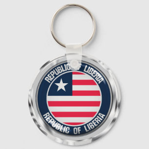 Liberia Round Emblem Sleutelhanger