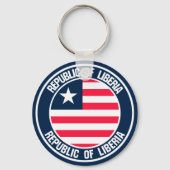 Liberia Round Emblem Sleutelhanger (Voorkant)