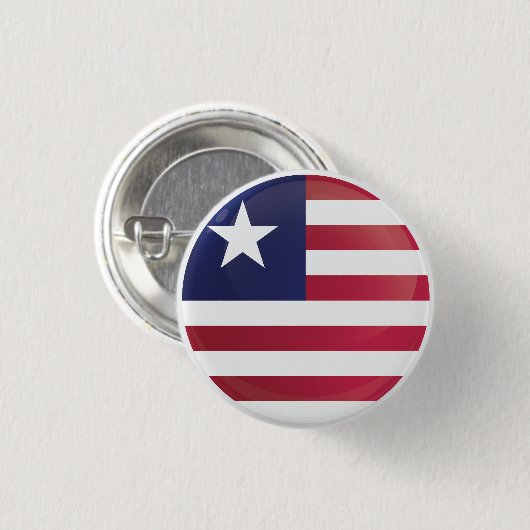 Liberia Round Icon Flag Ronde Button 3,2 Cm (Voorkant /achterkant)
