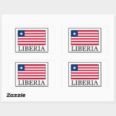 Liberia-sticker Rechthoekige Sticker (Vel)