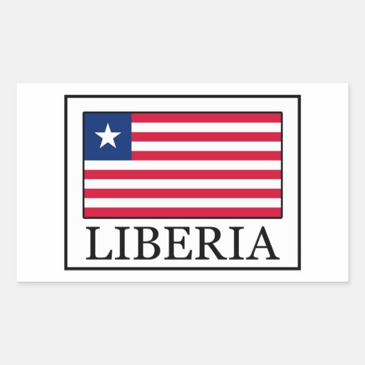 Liberia-sticker Rechthoekige Sticker (Voorkant)