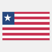Liberia* Sticker van de vlag (Voorkant)