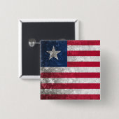 Liberia Vierkante Button 5,1 Cm (Voorkant /achterkant)