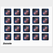 Liberia Vierkante Sticker (Vel)