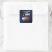 Liberia Vierkante Sticker (Tas)
