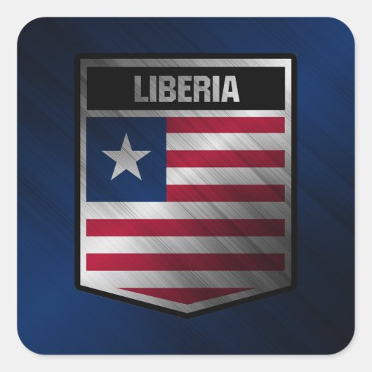 Liberia Vierkante Sticker (Voorkant)