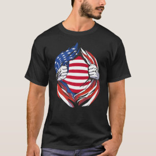 Liberia Vlag Amerikaanse trots op mijn Liberiaanse T-shirt