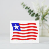 Liberia Vlag Ansichtkaart Briefkaart (Staand voorkant)