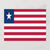 Liberia - vlag - briefkaart (Voorkant)