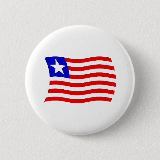 Liberia Vlag Knop Ronde Button 5,7 Cm (Voorkant)
