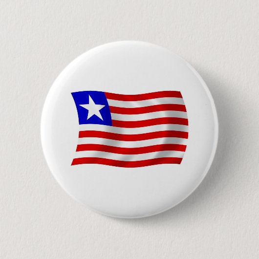 Liberia Vlag Knop Ronde Button 5,7 Cm (Voorkant)