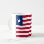 Liberia - vlag - koffiemok (Voorkant links)