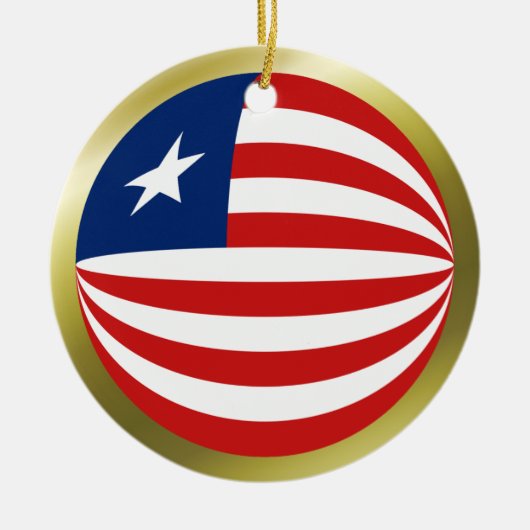 Liberia Vlag Ornament (Voorkant)