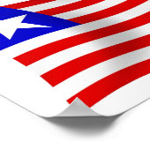 Liberia Vlag Poster Print (Hoek)