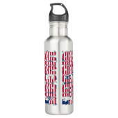 Liberia vlag prachtig patriottisch waterfles  (Achterkant)