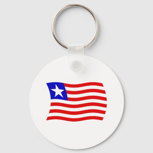Liberia Vlag Sleutelhanger (Voorkant)