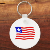 Liberia Vlag Sleutelhanger (Voorkant)
