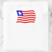 Liberia Vlag Sticker (Tas)