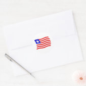 Liberia Vlag Sticker (Envelop)