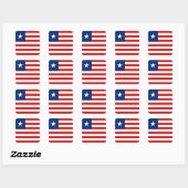 Liberia Vlag Sticker (Vel)