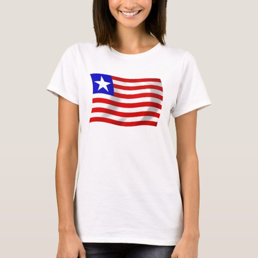 Liberia Vlag T-shirt (Voorkant)