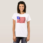 Liberia Vlag T-shirt (Voorkant volledig)