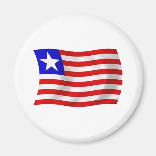Liberia Vlagmagneet Magneet (Voorkant)