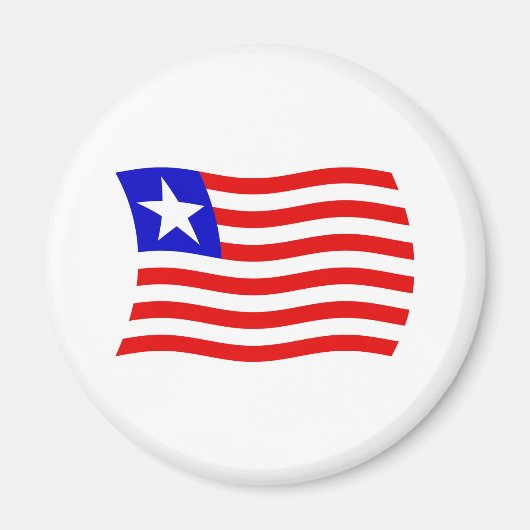 Liberia Vlagmagneet Magneet (Voorkant)