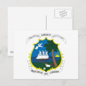 Liberia wapenstilstand Briefkaart (Voorkant / Achterkant)