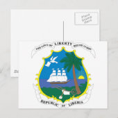 Liberia wapenstilstand briefkaart (Voorkant / Achterkant)