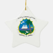 Liberia wapenstilstand keramisch ornament (Voorkant)