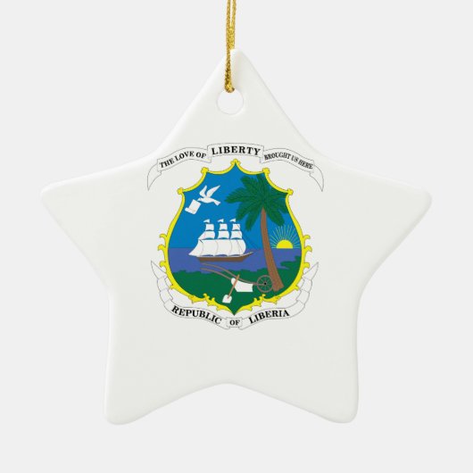 Liberia wapenstilstand keramisch ornament (Voorkant)